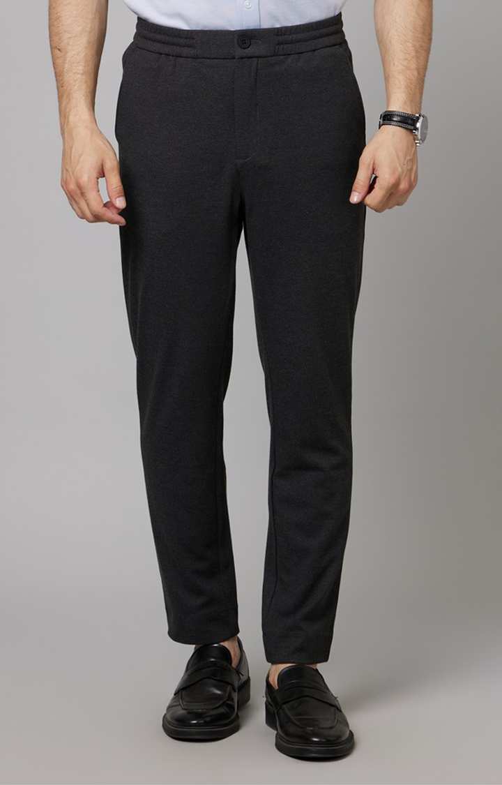 Grey Slim Fit Trousers