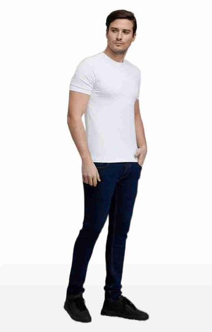 Navy Blue Skinny Fit Jeans