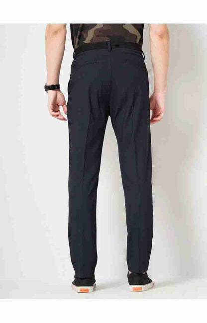 Navy Blue Slim Fit Trousers