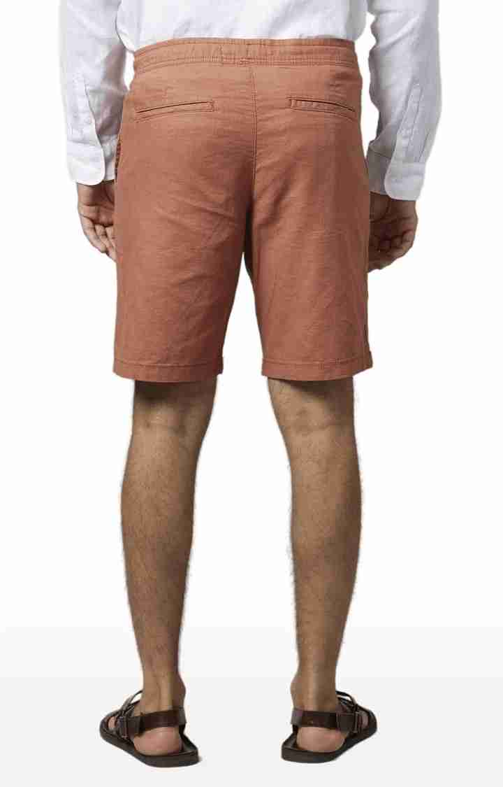 Brown Regular Fit Shorts