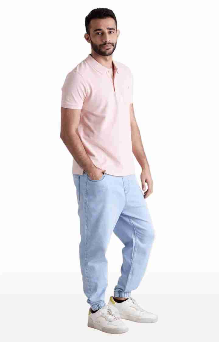 Blue Skinny Fit Denim Joggers