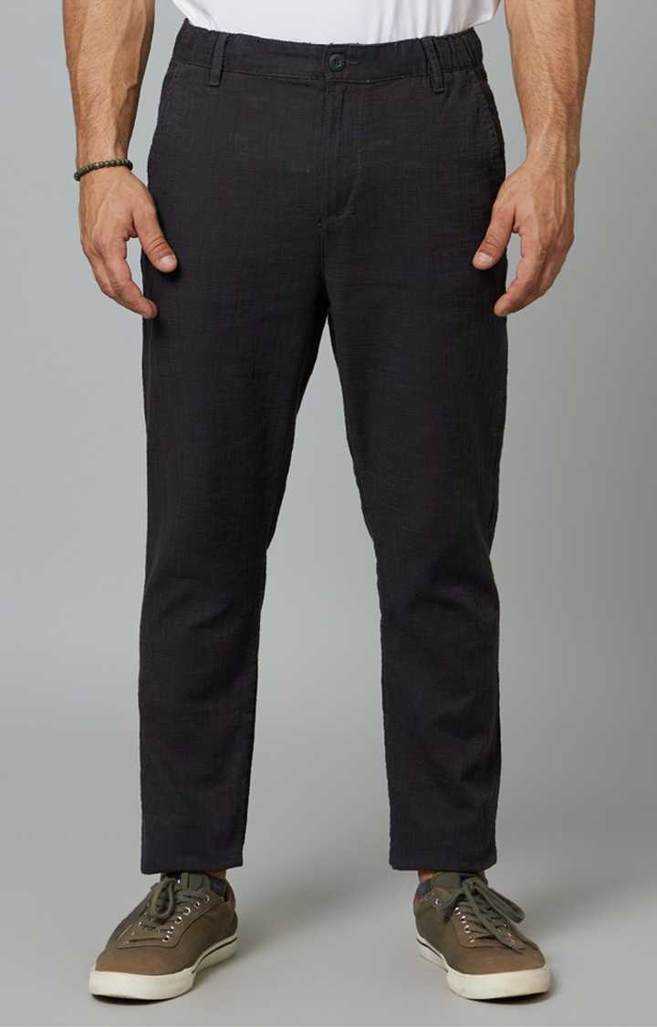 Grey Regular Fit Trousers