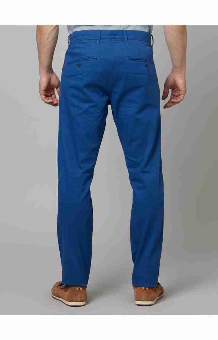 Blue Slim Fit Trousers