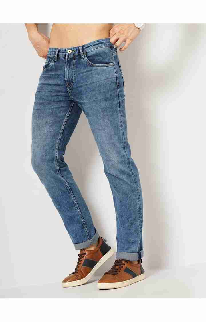 Blue Straight Fit Jeans