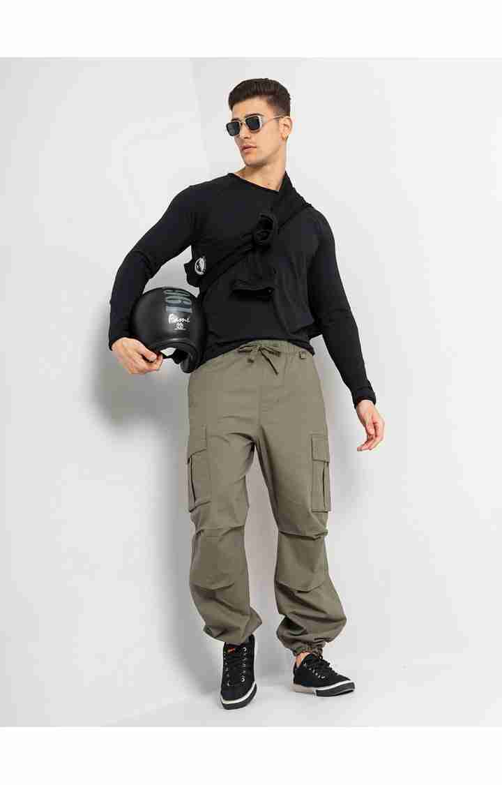 Olive Slim Fit Trousers