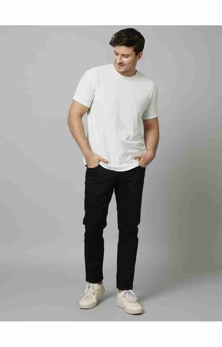 Black Straight Slim Fit Jeans