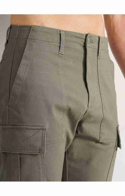 Olive Regular Fit Trousers