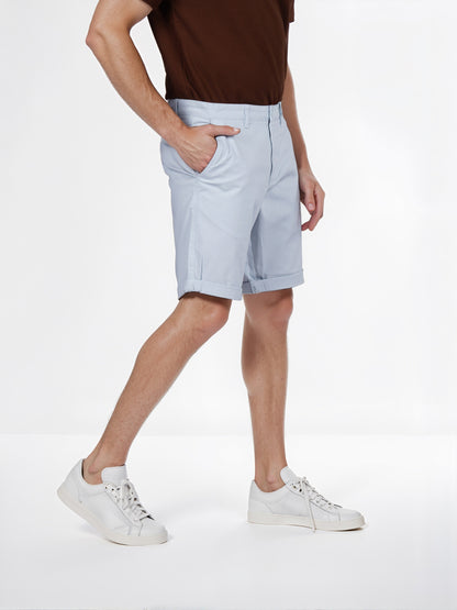 Celio* Cotton Regular Fit Blue Bermuda