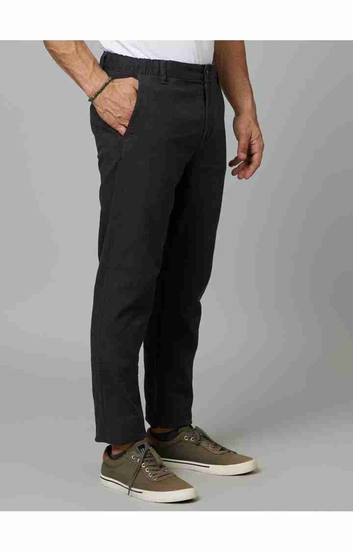 Grey Regular Fit Trousers