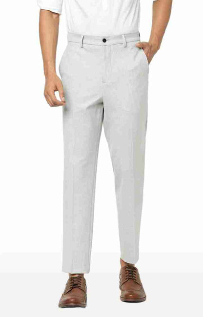 Grey Regular Fit Trousers