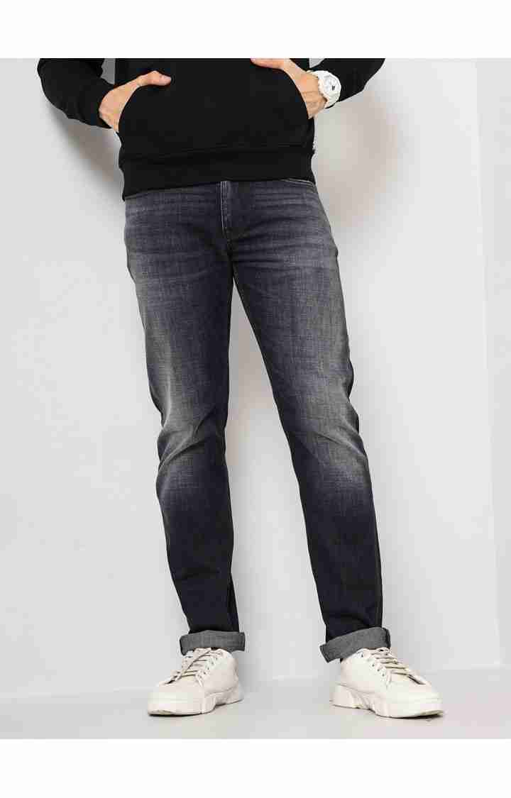 Black Straight Slim Fit Soft Touch Jeans