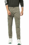 Celio* Cotton Slim Fit Green Trouser