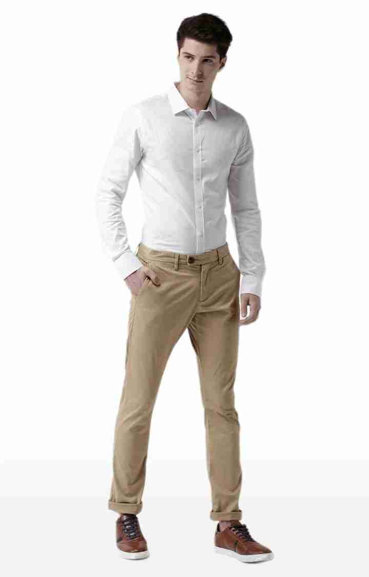 Khaki Regular Fit Trousers