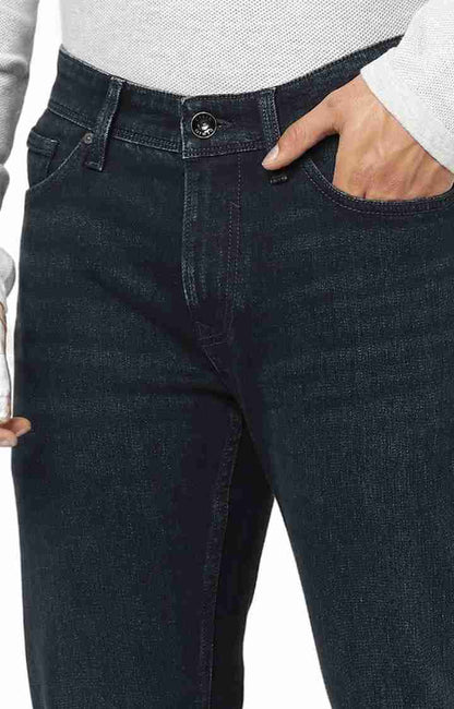 Green Straight Slim Fit Jeans