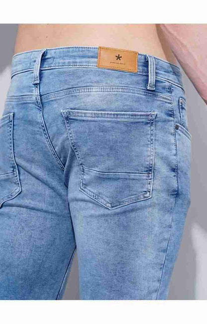 Blue Skinny Ankle Length Jeans