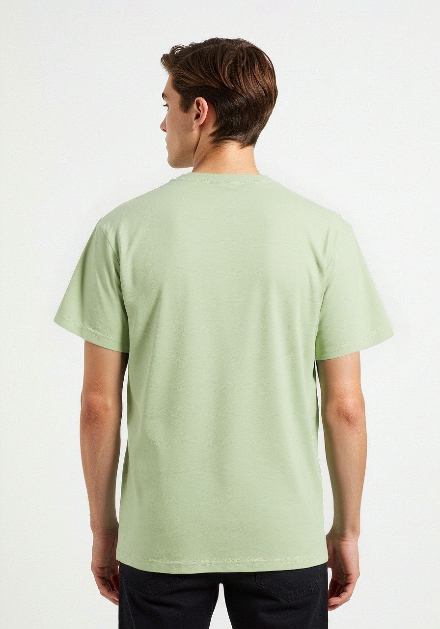 Celio* Pokemon Men Green Printed Regular Fit Cotton T-shirt