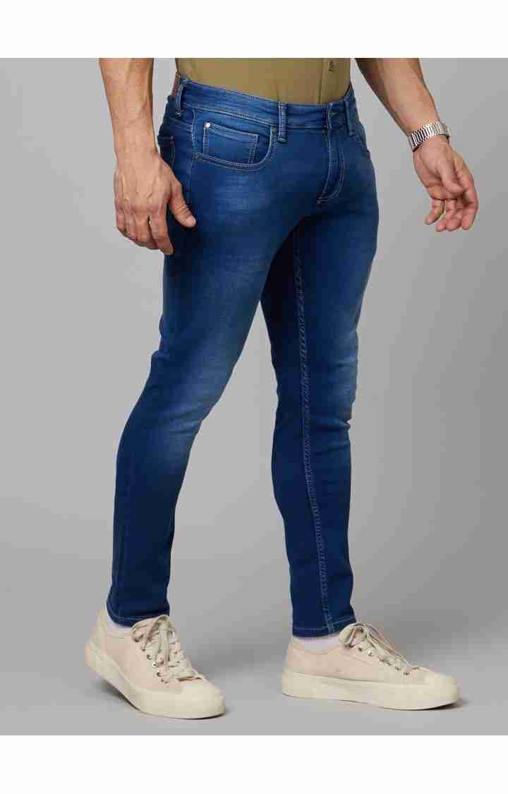 Blue Skinny Ankle Length Jeans