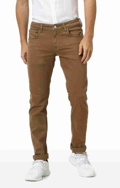 Brown Slim Fit Jeans