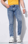 Celio* Cotton-Poly-Blend Skinny Fit Blue Jean