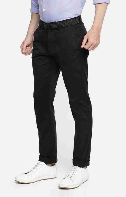 Black Regular Fit Trousers