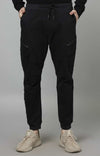 Celio* Cotton-Blend Regular Fit Black Trouser