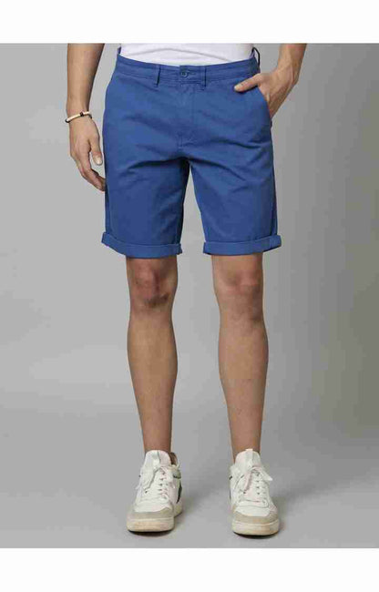 Blue Regular Fit Shorts