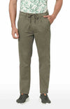 Celio* Cotton Regular Fit Green Trouser