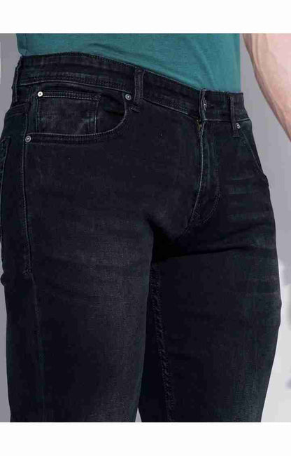 Black Straight Slim Fit Jeans