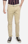 Celio* Cotton Regular Fit Beige Trouser