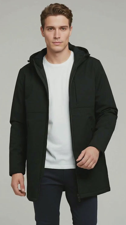 Celio* Men Black Solid Regular Fit Polyester Jackets