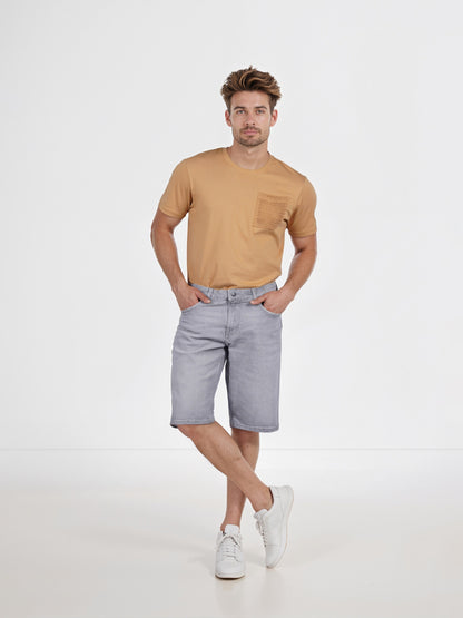 Celio* Cotton Regular Fit Grey Bermuda