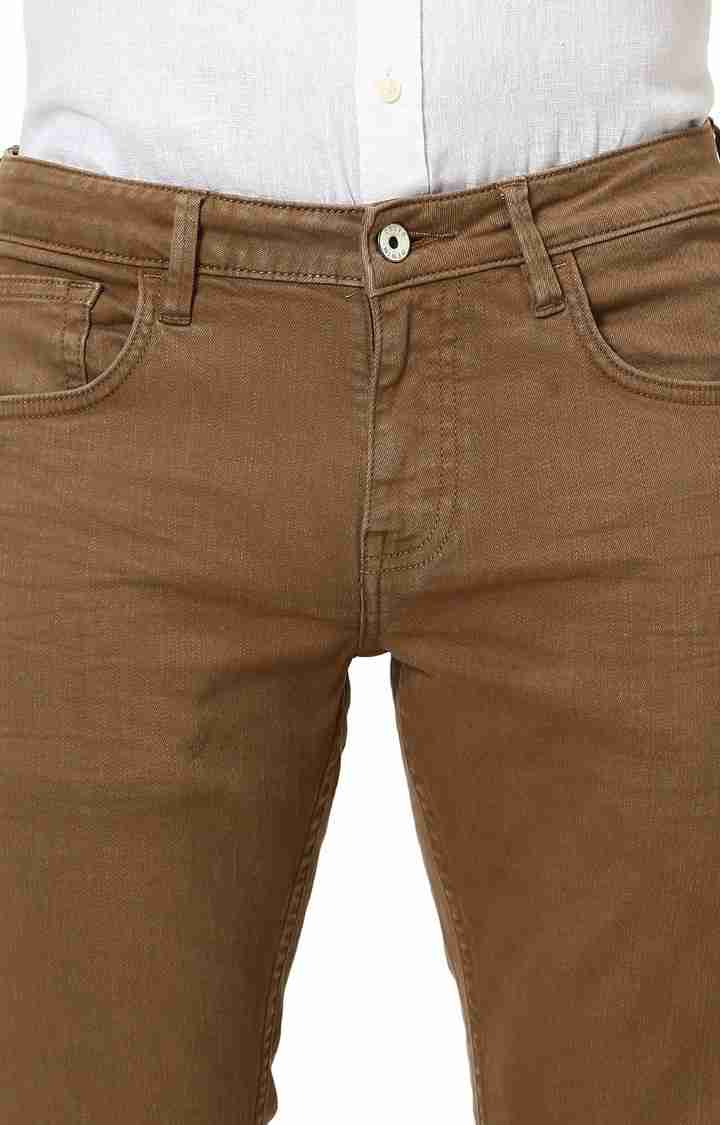 Brown Slim Fit Jeans