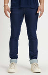 Celio* Cotton-Blend Skinny Fit Navy Blue Jean
