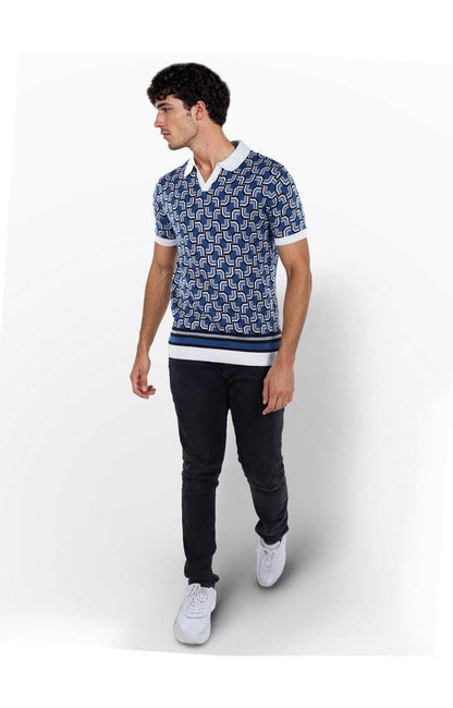 Celio* Cotton Blue Men Regular Fit Printed T-Shirt
