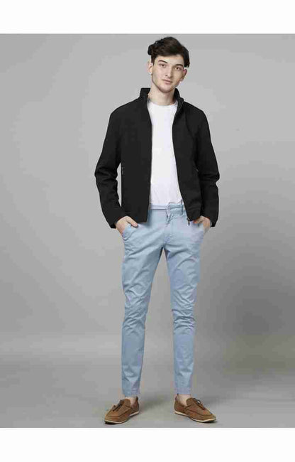 Blue Slim Fit Trousers