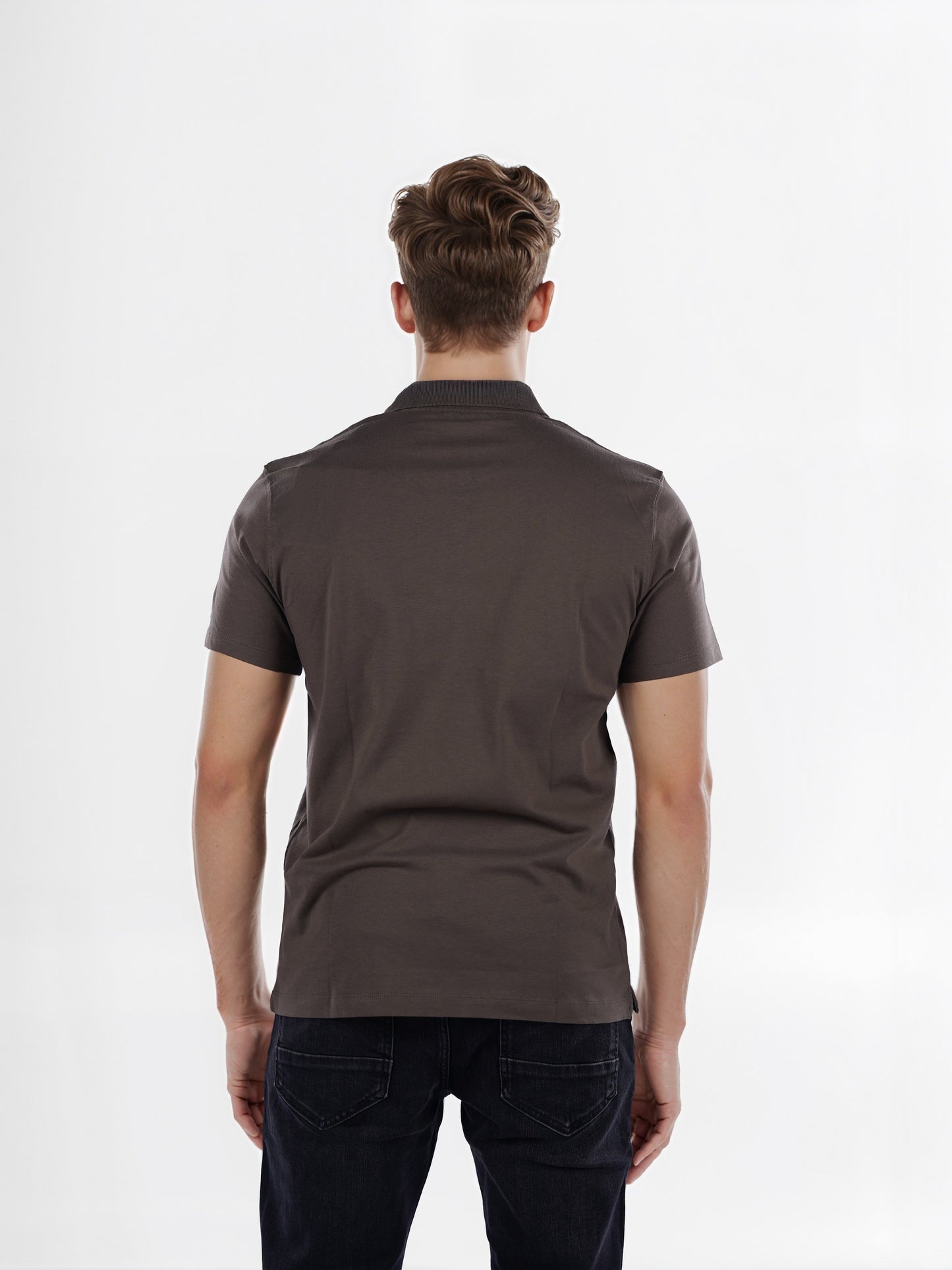 Celio* Chamonix Regular Fit Cotton Olive T-Shirt