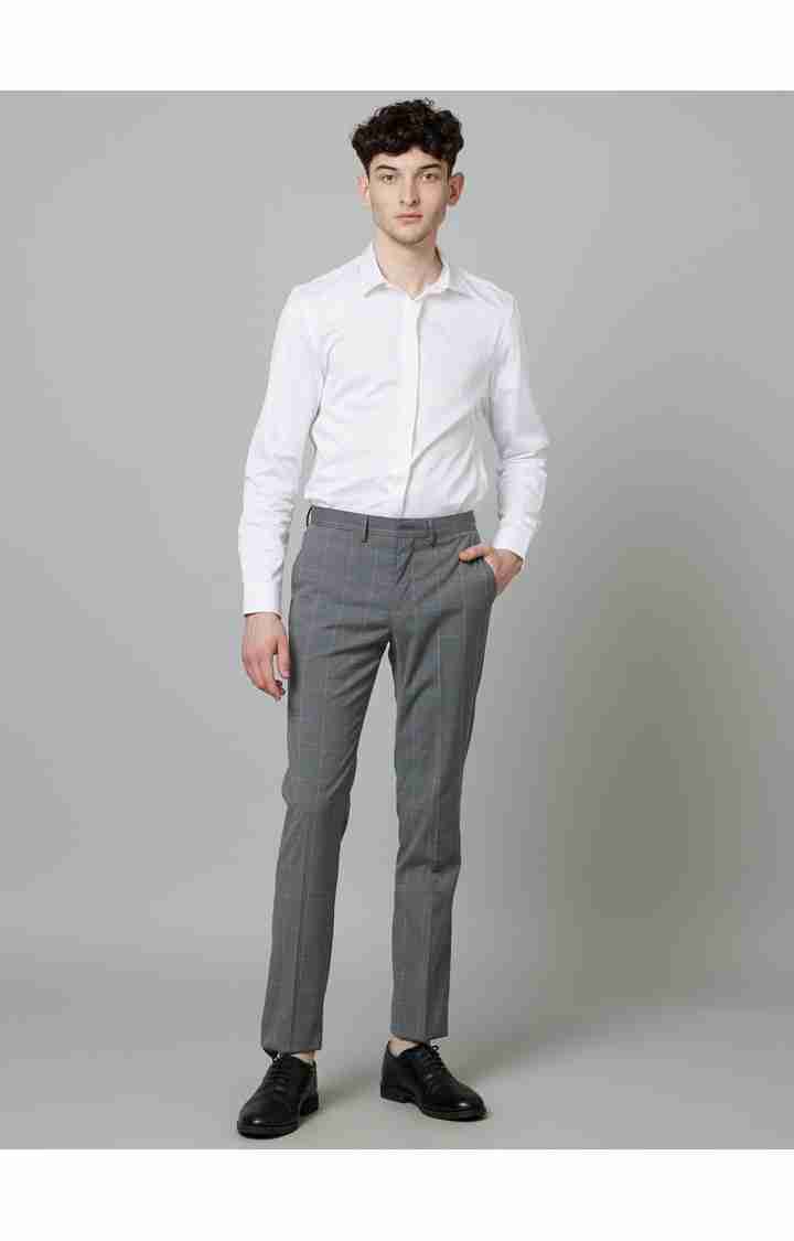 Grey Slim Fit Trousers