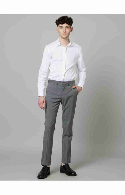 Grey Slim Fit Trousers