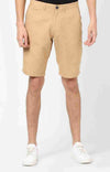 Celio* Linen-Blend Regular Fit Beige Shorts