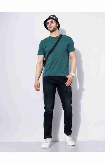 Black Straight Slim Fit Jeans