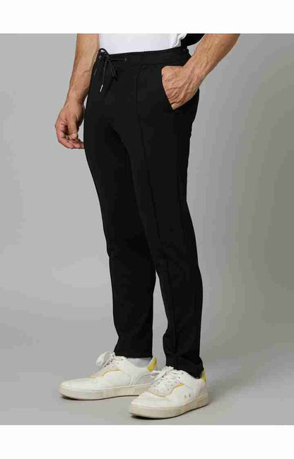 Black Regular Fit Trousers