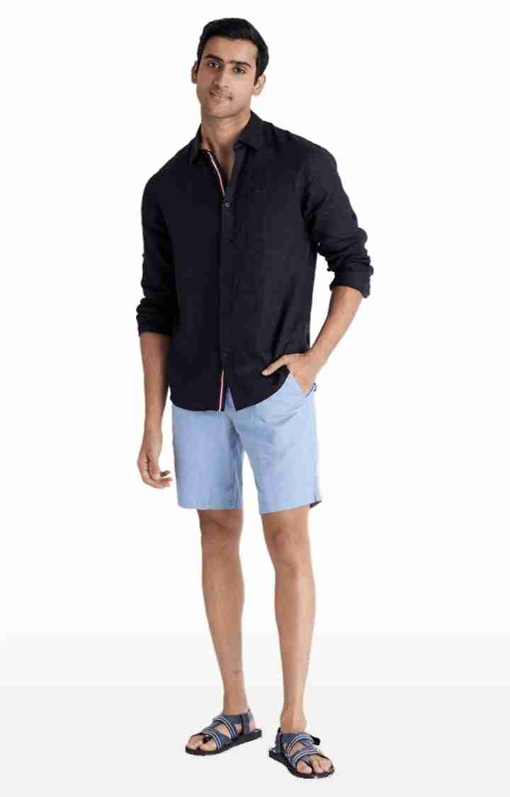 Blue Regular Fit Shorts