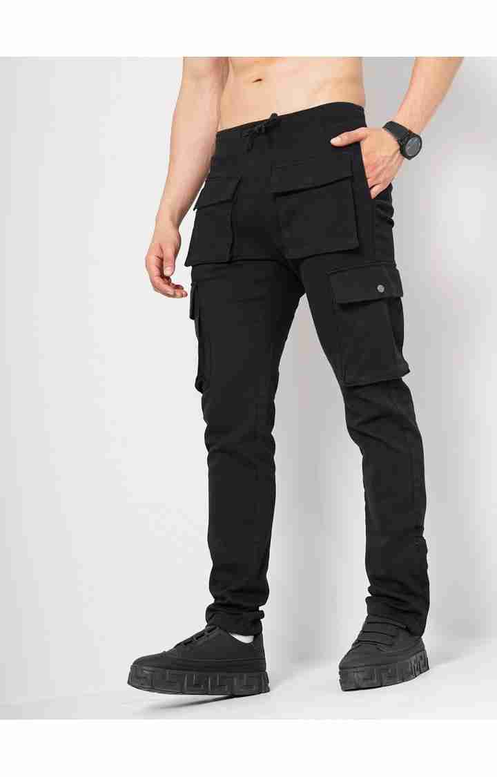 Black Regular Fit Trousers