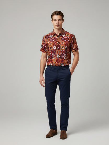 Celio* Men Multi Printed Regular Fit Polyester Shirts