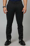 Celio* Poly-Blend Regular Fit Black Trouser
