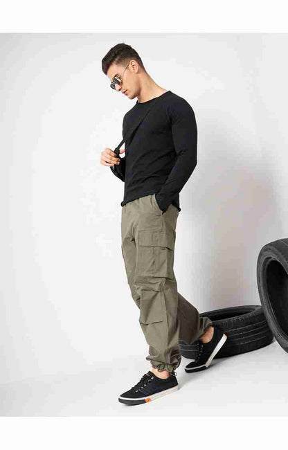 Olive Slim Fit Trousers