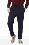 Celio* Polyester Slim Fit Navy Blue Trackpant