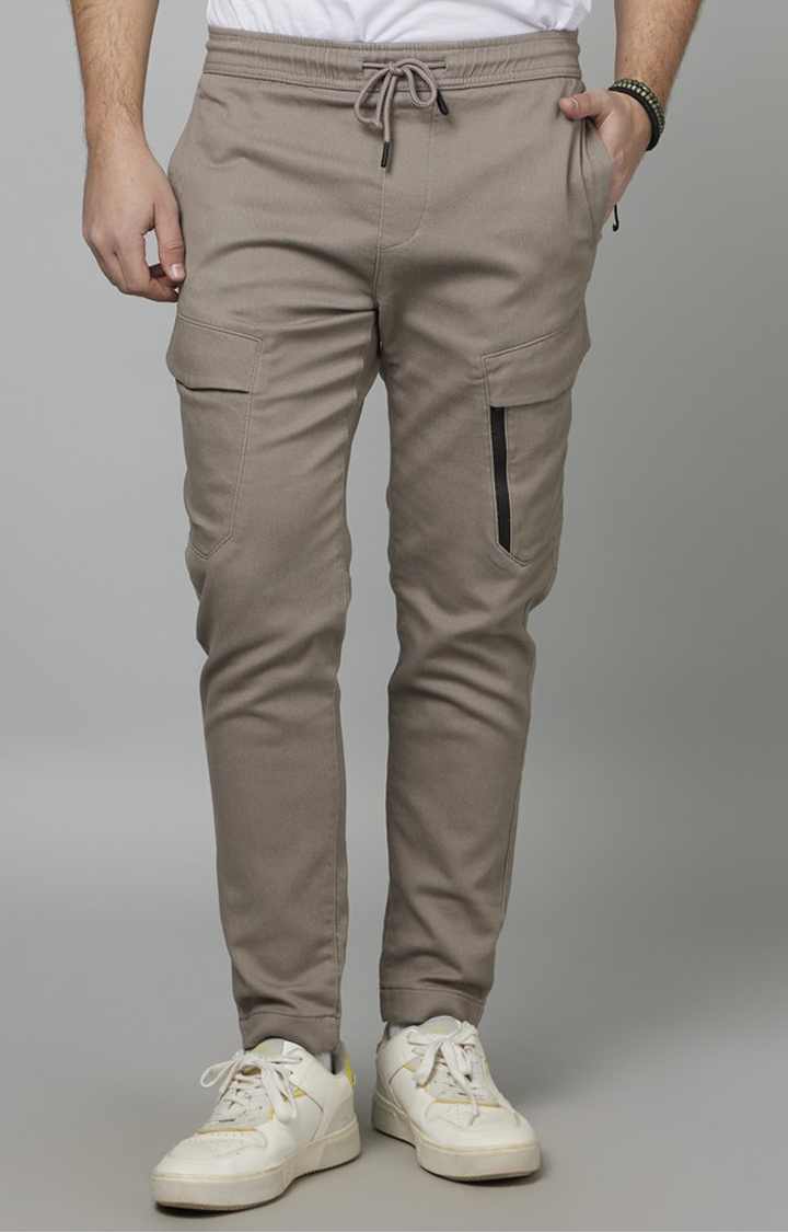 Brown Regular Fit Cargos