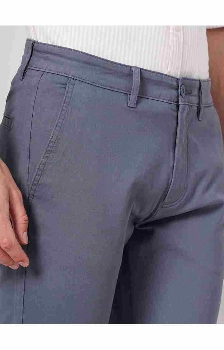 Blue Slim Fit Trousers