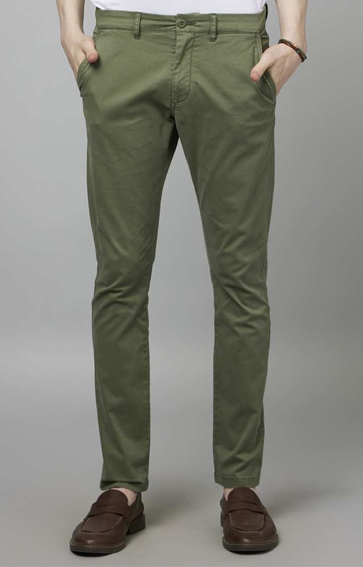 Khaki Slim Fit Trousers